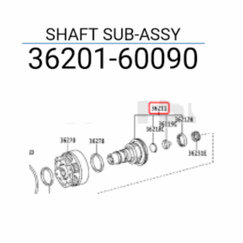 Shaft Assembly Input - 3620160090